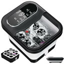 Carbagjoy折り畳め電動式 足湯器 足湯 フットバス 保温 浴剤可 10L大容量 温度調節 タイマー 赤光 減菌 バブル機能 静音設計 24個の電動もみ玉...