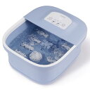 フットバス 足湯バケツ, 6.5L大容量, 温度調節・保温機能付き, シャワー, バブル機能搭載, マッサージローラー, 排水口付き