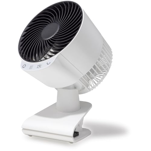 TOPLAND トップランド サーキュレーター DCモーター 卓上 クリップ式 左右自動首振り 2WAY電源 (コンセ..