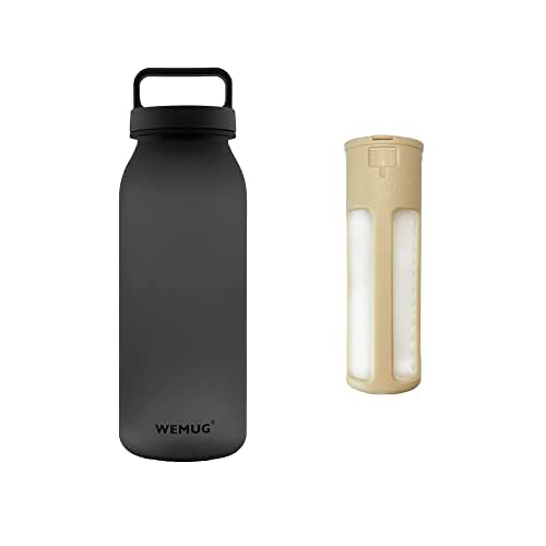 WEMUG フィルターインボトル 620ml ポータブル (横置きもできる高気密) ガスケットレス プラスチック ..