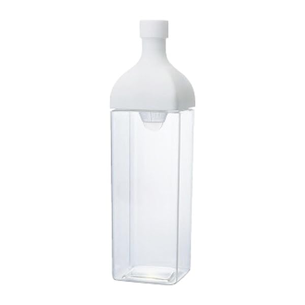 HARIO(ハリオ) カークボトル KAB-120-W (ホワイト) 実用容量1200ml W90×D90×H320 水出し茶ボトル No.2006100 【ご...