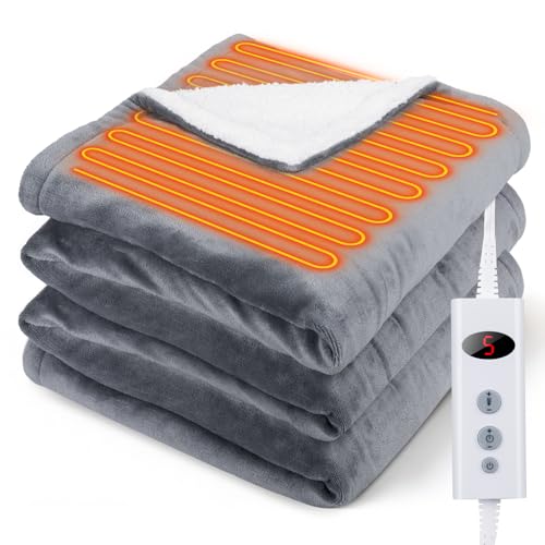 GOHHME 電気毛布 敷き 掛け200×140cm 電気膝掛け【ダブルサイズ＆2025進化した高性 ...