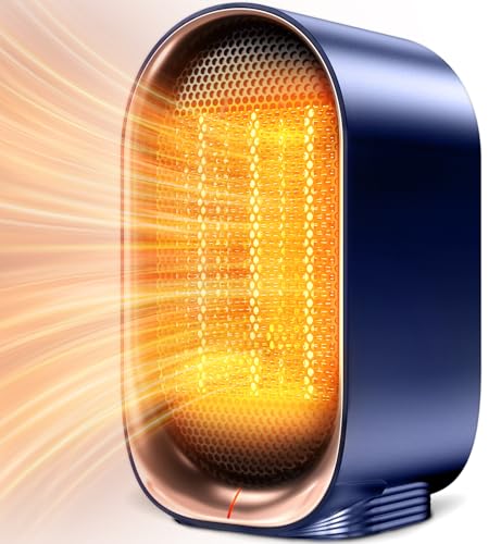 【2025モデル ヒーター】セラミックヒーター 電気ファンヒーター 暖房器具 700/1000W セラミックファンヒーター 小型 首振り 転倒自動オフ 過熱保護 暖房器具 操作簡単 足元 デスク下 脱衣所 (