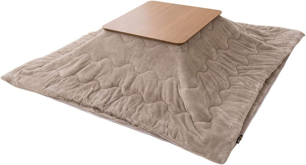 エムール こたつ布団 セット こたつ布団セット こたつ 2点セット 掛け布団 敷き布団 洗える 正方形 グレージュ