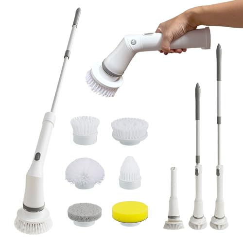 commoc(コモック) 電動 掃除 ブラシ モップ ハンディ 浴槽 ベランダ お風呂 床 バスポリッシャー コードレス SNS話題 電動ブラシ お風呂掃除 ハンドル伸縮可