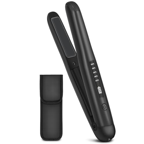 [2025新登場&30秒立ち上げ]コードレスアイロン ヘアアイロン Type-c充電式 充電式ヘアアイロン ミニア..