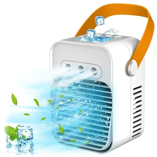 卓上冷風機 冷風扇 強力送風 USB給電式 瞬間冷却 冷風扇風機 小型 卓上 氷入れ水冷エアコン スポットクーラー 軽量 静音 コンパクト 寝室 母の日 父の日 誕生日 プレゼント