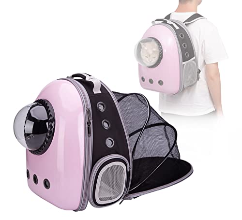 PETTOM 猫 キャリー リュック 宇宙船 拡張 カプセル 猫 キャリーバッグ リュック ペットキャリー 耐荷重7Kg 犬 猫 リュック ハード お出かけ お...