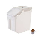 RAKU フードストッカー ペット餌入り ドライフードストッカー 大容量 密閉容器 キャスター 除湿剤 スコップ付き 10/15/22.5kg 米 犬 猫餌 保...