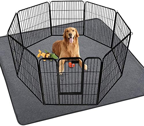 犬 猫用洗えるペットシーツ おしっこパッド ペット用 下敷き マット 速乾 滑り止め加工 介護シーツ 洗濯機で丸洗い 繰り返し利用可能(グレー182*182cm...