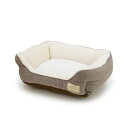 ペットプロ Homey ペットベッド S ブラウン オールシーズン スクエア 犬 猫 両用 ふかふか おしゃれ かわいい ペット用 ベッド クッション 室内 イ...