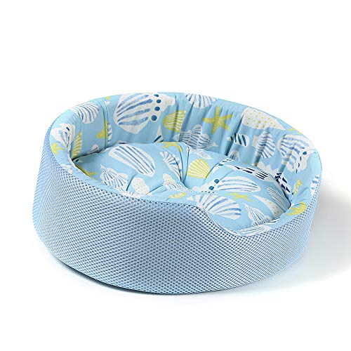 Peto-Raifu ペット ベッド ソファ 洗える クッション 猫ベッド 冷感 ひんやり 通気性いい 通年タイプ 夏 休憩所 かわいい 小型犬用 寝床 暑さ対...