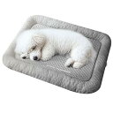 犬 猫 ベッド 夏 ひんやり 暑さ対策 高反発PP綿 通気速乾 滑り止め 暑さ対策 クール猫ベッド ペットベッド 洗える アイスシルク生地 クッション 熱さ対策...