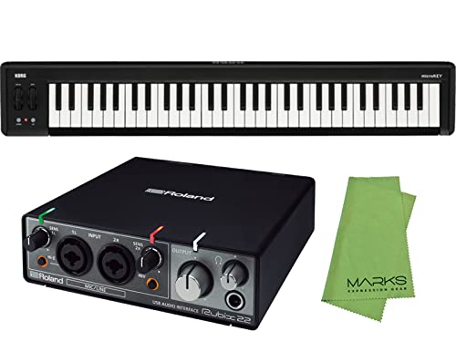 Roland オーディオインターフェース Rubix22 + KORG USB/MIDIキーボード microKEY2-61 セット