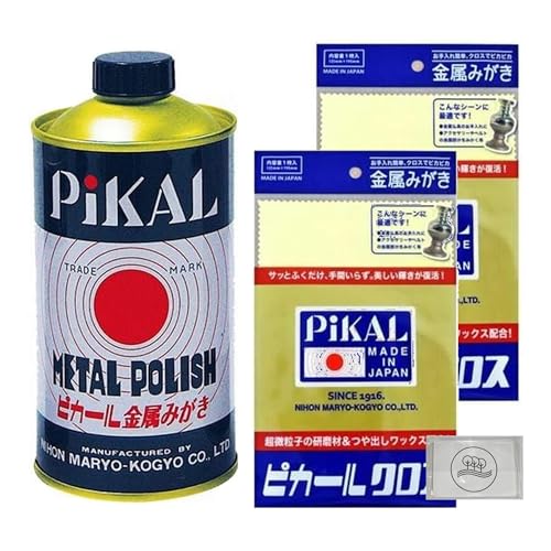 ピカール液 (300g) + ピカールクロス 2枚セット volonteオリジナルティッシュ付き