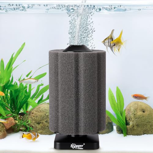 hygger スポンジフィルター 水槽 小型 投げ込み式 静音 容量284L以下・深さ60cm以下水槽適合 メダカ ベタ エビ 熱帯魚 金魚 水槽ろ過 エアフィ...