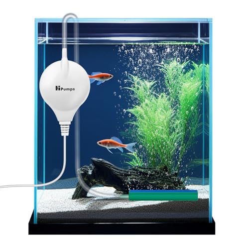 Mriocan 水槽エアーポンプ 静かな 小型エアーポンプ アクセサリー付きエアポンプ 効率的に水族館/水槽..