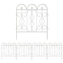 Wisfor ガーデンフェンス 柵 屋外 花壇フェンス ドッグラン 庭 外構 園芸仕切り 装飾フェンス 連結式 5枚セット