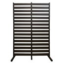 ALMAX アルマックス オレフェンス アルミ たためる フェンス 幅120×高さ180 (木目調ダークブラウン) 目隠し ラティス DIY OF-1218DB