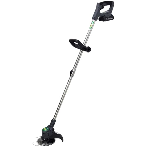 アルミス 充電式草刈機 草刈るぞう (左回転) ALH-01GY ALUMIS 刈刃3種(丸チップソー約Φ148mm・金属刃約幅148mm・ナイロン刃約幅135mm) ※刃の取付時は裏表に注意 サイズ(約)幅160×奥200×長960～1300mm※