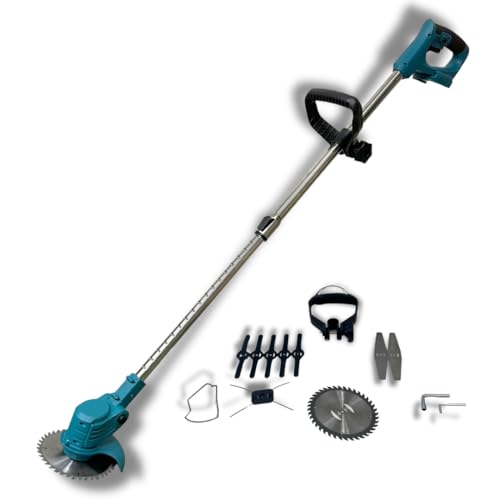 マキタ互換品 充電式 草刈り機 電動 芝刈り機 刃 替刃 伸縮 角度調節 枝切り 芝生 畑 雑草 植木 コードレス ポータブル 電動 18V 14.4V バッテリー 対応※ 本体のみ バッテリー 充電器 別売り Lon