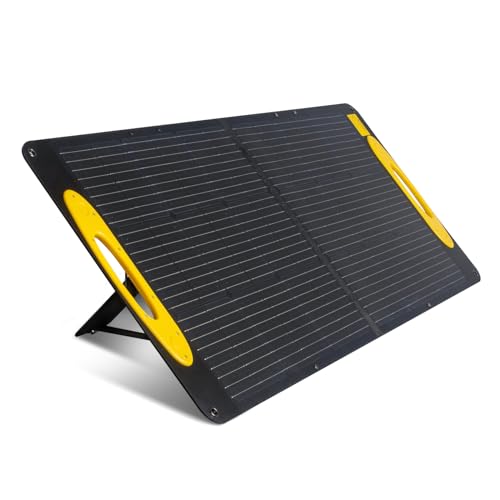 i-sun ソーラーパネル 100W 太陽光パネル USB-C 45W PD3.0 QC4.0 ノートPCの充電可 USB-A DC出力 IP68防水 折りたたみ式 高変換効率 薄型 軽量 コンパクト 単結晶 防災 solar panel 折畳み