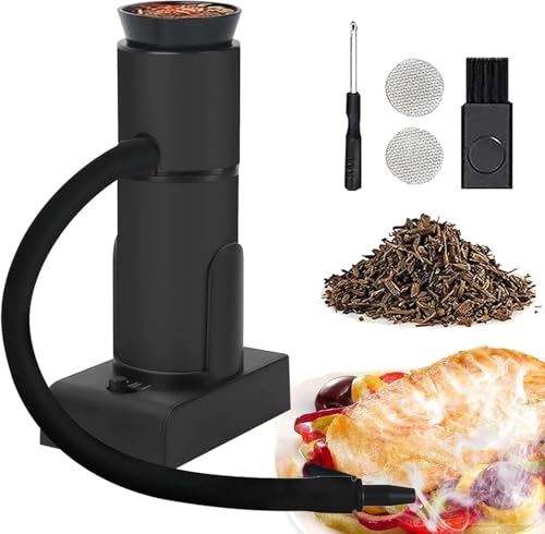 Yobuisg 燻製器 スモークガン カクテルスモーカーガン ウッドチップとアクセサリー付き ポータブルドリ..