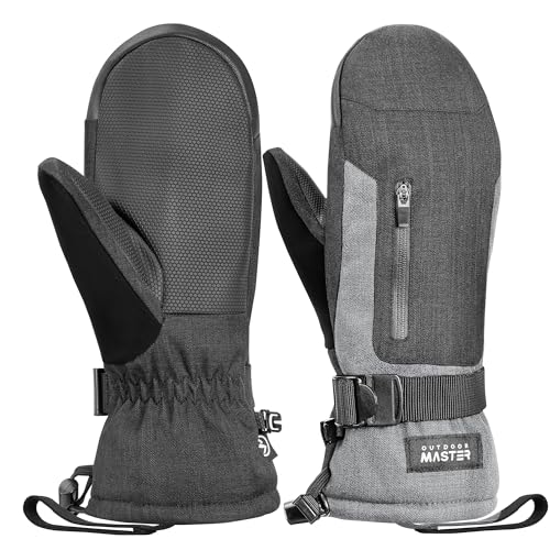 [OutdoorMaster] スノーボード グローブ メンズ レディース 防寒手袋 防水 スキーグローブ スノーグロ..