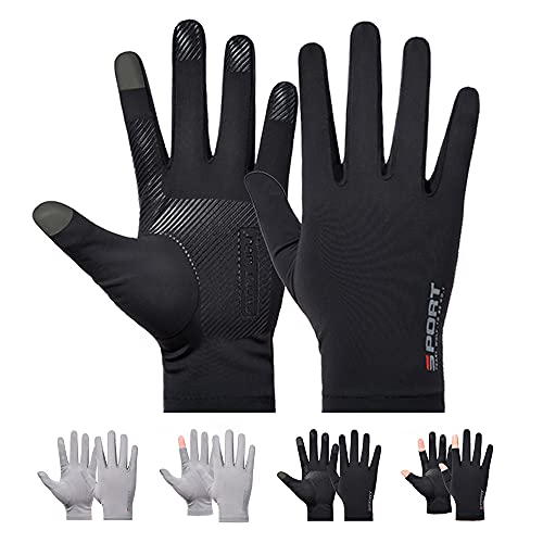 [PIROXIS] メンズ グローブ 夏用 グローブ 薄型 UV手袋 接触冷感【UVカット・通気性あり・滑り止め加工..