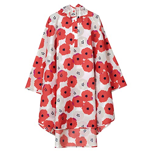 Wpc. レインポンチョ ピオニ レッド レディース レインコート リュックを背負ったままでもOK アウター..