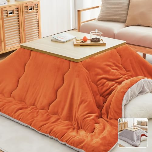 OIGAE こたつ布団 長方形 コタツ布団 【吸湿発熱・SEK抗菌防臭】 185×235cm 掛け単品 洗える こたつふとん リバーシブル 静電気防止 撥水加工 暖かい フランネル 保温 毛抜けない 冬用 コタツふ