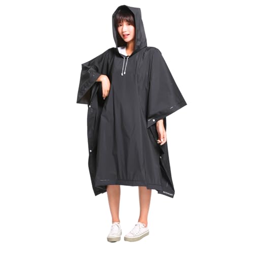 [DZTSMART] レインポンチョ EVA素材 ポンチョ メンズ レディース 学生 高校生 自転車用レインコート リュック対応 通勤通学 防災グッズ 雨合羽 大人用 フリーサイズ 複数回使用可能 防水防風 雨