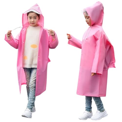 [APAGAI] 蛍光レインコート キッズ リュックが背負えるレインコート 男の子 女の子 梅雨対策 大雨 収納袋付き 帽子 レインポンチョ レインウエア リュック対応レインコート 塾通い クラブ活