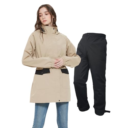 [アラシヤマ] レインウェア レディース ゴルフ用 [上下レインスーツ・防水・薄手・登山・防寒] マウン..
