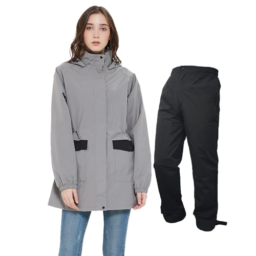 [アラシヤマ] レインウェア レディース ゴルフ用 [上下レインスーツ・防水・薄手・登山・防寒] マウン..