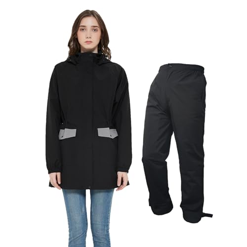 [アラシヤマ] レインウェア レディース ゴルフ用 [上下レインスーツ・防水・薄手・登山・防寒] マウン..