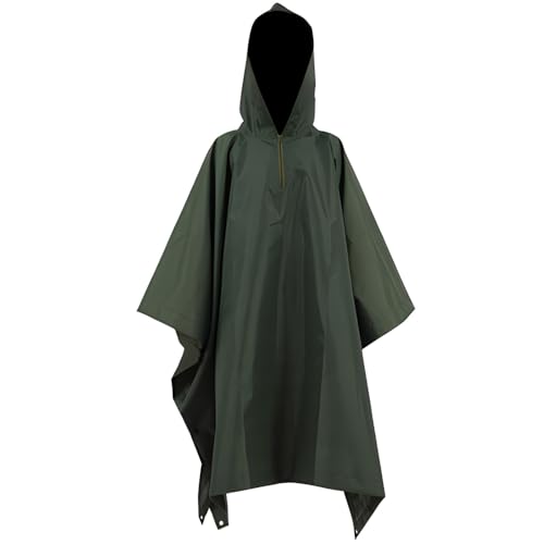 [NOLCCTN] レインコート メンズ ポンチョ カモフラージュ 徒歩 登山 迷彩服 キャンプ フロアマット ケ..