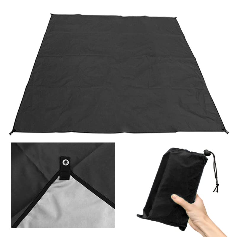 レジャーシート ピクニックマット 大判 収納袋付き 約 200×140 裏地あり コーナーループ サンシェード ..