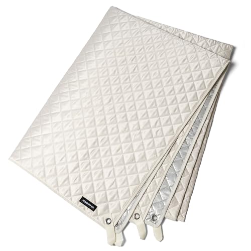 Verontimee レジャーシート 厚手 大判 210×145cm 両面防水 アルミコーティング 収納袋付き 2-6人用 キ..