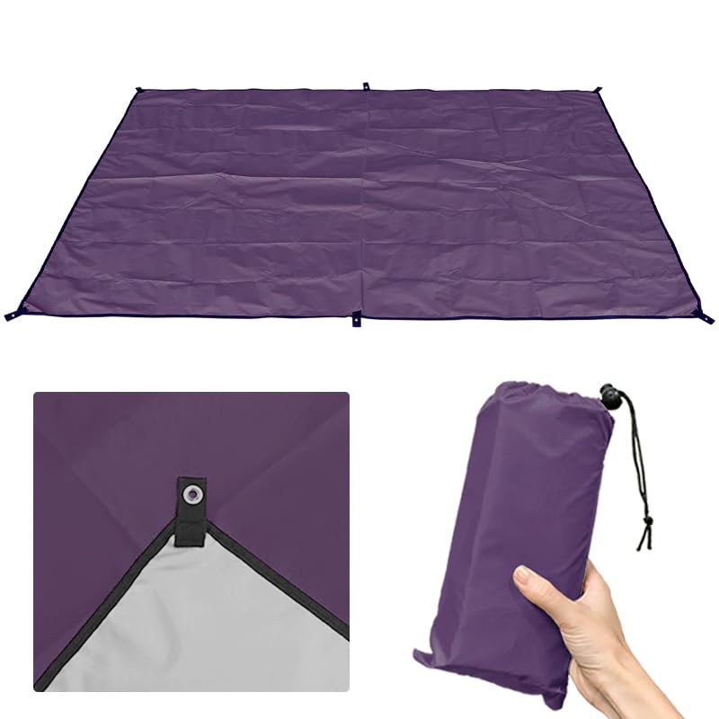 レジャーシート ピクニックマット 大判 収納袋付き 約 200×140 裏地あり コーナーループ サンシェード ..