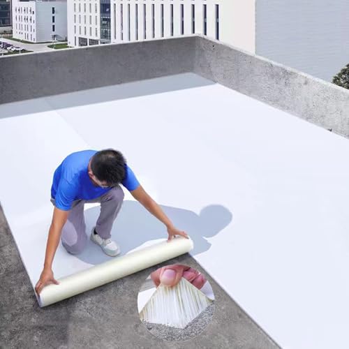 TINYMATCH 防水シート 屋外 100cm*5m 屋根補修シート簡単施工 防水テープ 屋根材 水漏れ補修テープ 水漏れ防止テープ コンクリート ベランダ ...