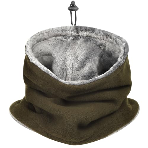 [E-Reise] ネックウォーマー メンズ レディース マフラー ストール 冬 ふわふわ裏起毛 厚手 防風防寒 ..