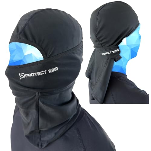 [PROTECT WING] バラクラバ 2WAY 極冷-6°C 極冷アイスシルク UPF50+ 紫外線99.95％ 吸水速乾 蒸れない 息苦しくない へルメットインナー バイク スポーツ 登山 夏用 目指し帽 プロテクトウィング