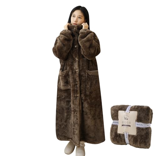 [BestOnePlus] W暖着る毛布 着るブランケット 冬 フード付き 男女兼用 羊毛のように カシミヤ風合い 暖かい ふわふわ 吸湿発熱 防寒 保温 静電気防止 光触媒加工抗菌防臭 CICA保湿 リブ袖 柔らか