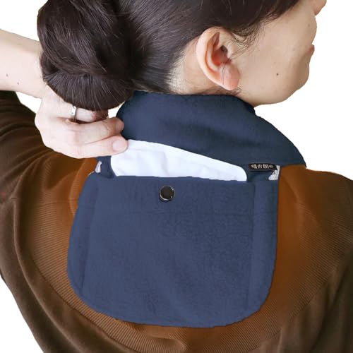 [KOBAYA] 暖か朗 II 温感の ツボ位置 遠赤外線 カイロ ポケット 付き 特許取得 の実績 首 温め あったか グッズ 防寒グッズ ネックウォーマー 軽量 マフラー ハクキンカイロ 落とさない 日本製