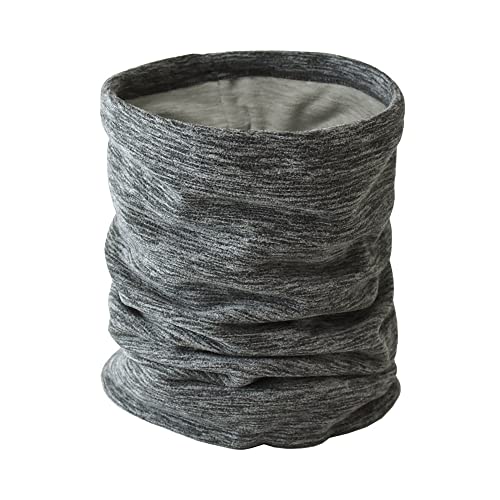 [アルージェ] カチオンフリース ネックウォーマー メンズ レディース マフラー 防寒 リバーシブル 軽量 厚手 / H3L / F 03杢チャコール