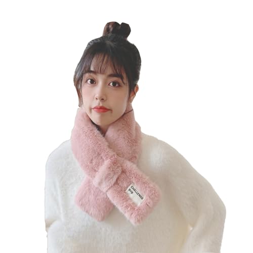[fourfivesixはる] ティペット ファー マフラー レディース 冬 用 フェイクファー 厚手 無地 ストール ..