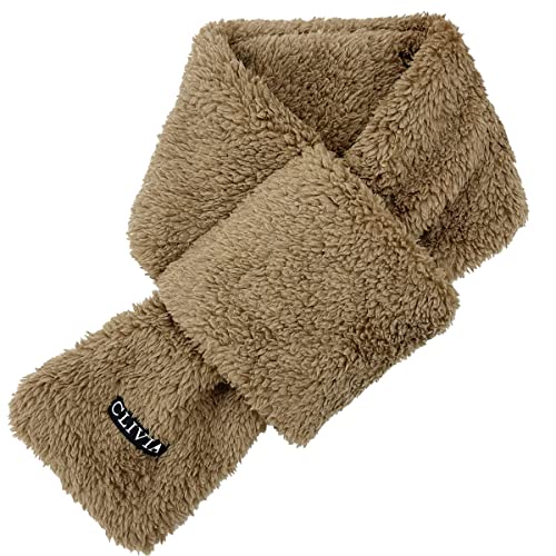 [スタリオン] mafu-01 (ちょこ) マフラー キッズ 防寒 あったか 秋 冬 ベビー サイズ調整可能 ファー ..