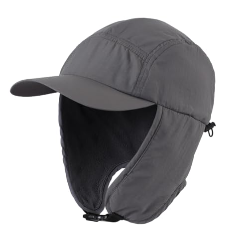 [Connectyle] メンズ 撥水 冬 耳あて付き キャップ 防寒 帽子 イヤーマフ キャップ パイロットキャップ..