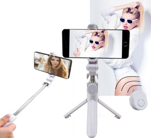 XLRPAT 携帯電話自撮り棒 Bluetooth 携帯電話 iPhone と Android と互換性のあるスマートフォン 安定した三脚 安定していて揺れない...